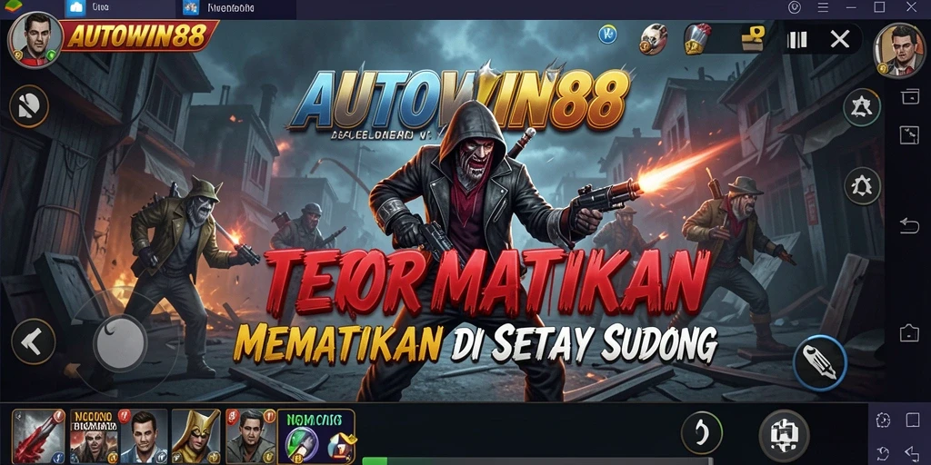 Screenshot menunjukkan momen mendebarkan dalam gameplay Horror AUTOWIN88.