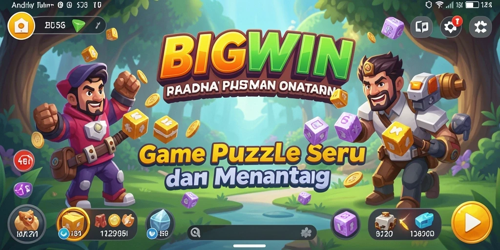 Tampilan gameplay seru dalam BIGWIN dengan teka-teki menantang.