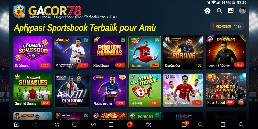 Tampilan gameplay taruhan olahraga di GACOR78.
