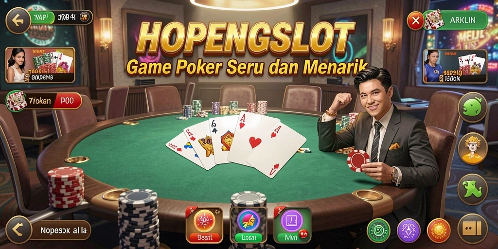 Tampilan gameplay HOPENGSLOT yang mendebarkan dan interaktif.
