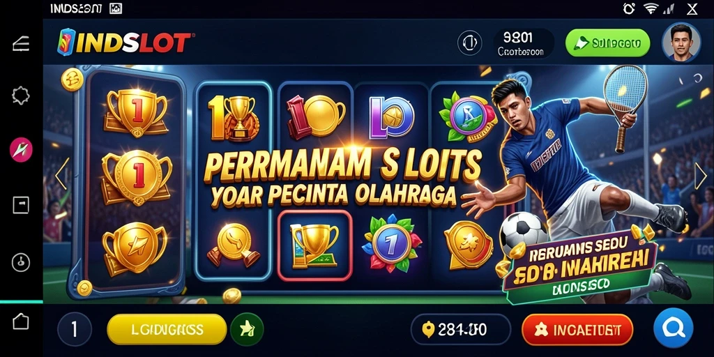 Tampilan menarik dari gameplay INDSLOT yang penuh semangat olahraga.