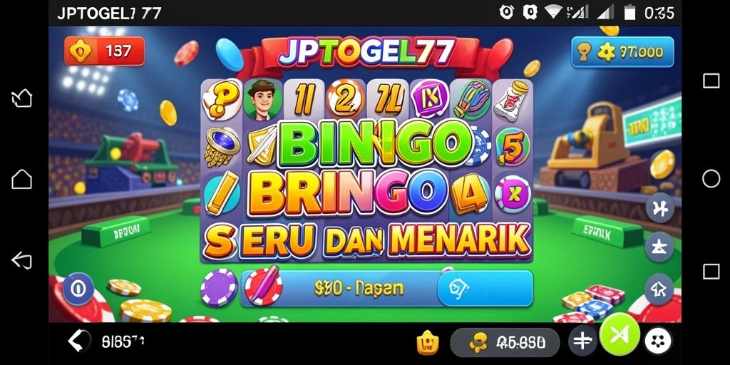 Tampilan gameplay Bingo yang menarik dan interaktif.