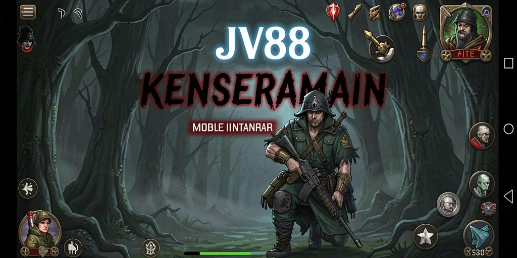 Screenshot JV88 menampilkan gameplay menegangkan dengan elemen horor yang mencekam.