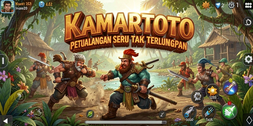 Tangkapan layar gameplay seru dari KAMARTOTO dengan grafik menakjubkan.
