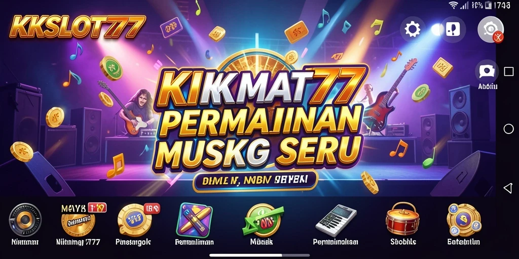 Screenshot permainan musik yang seru dan interaktif.