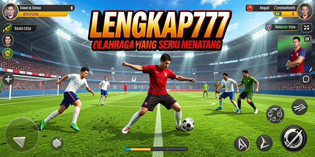 Screenshot utama LENGKAP777 menunjukkan momen menarik dalam permainan olahraga.
