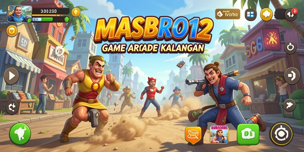 Screenshot gameplay MASBRO12 yang menampilkan aksi seru arcade.
