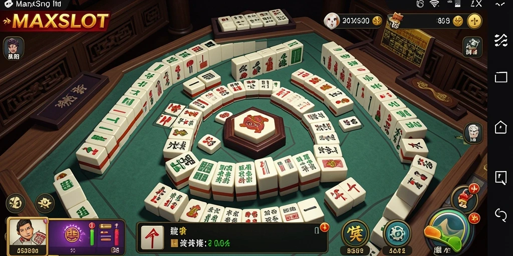 Tangkapan layar gameplay menarik dari MAXSLOT yang menampilkan aksi Mahjong.