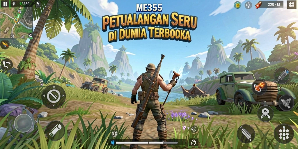 Screenshot ME355 menampilkan dunia terbuka yang menakjubkan dan penuh eksplorasi.