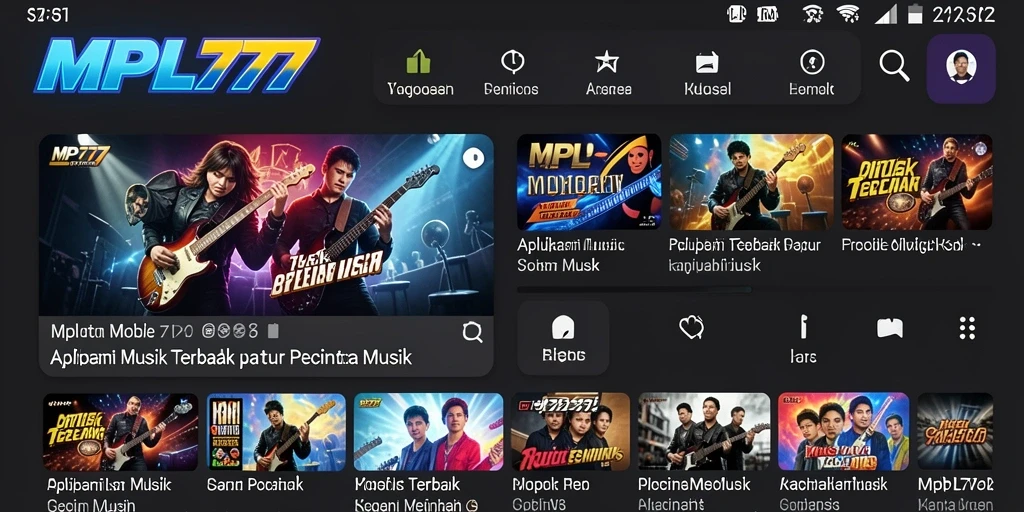 Screenshot gameplay MPL777 menampilkan pengguna menikmati musik dengan seru.