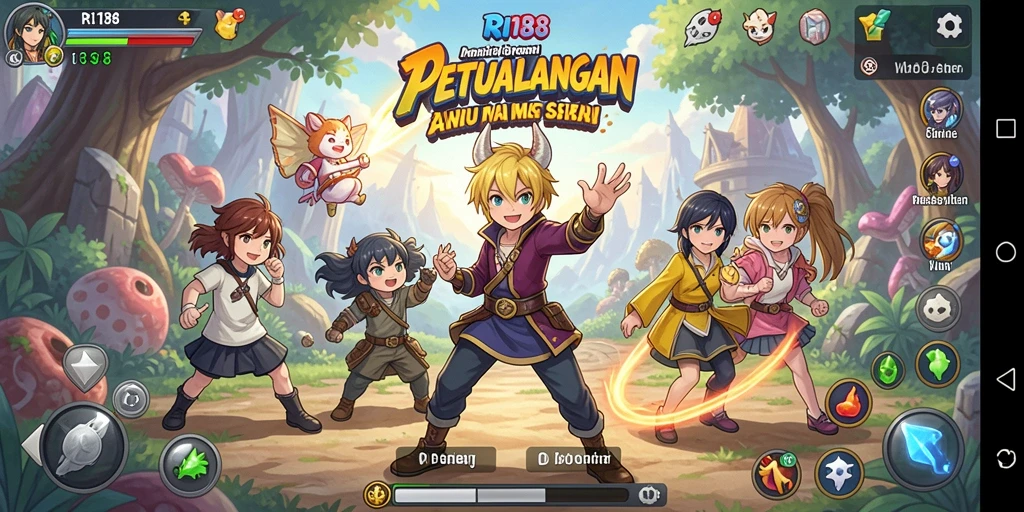 Tampilan gameplay yang menakjubkan dan karakter anime yang menarik.
