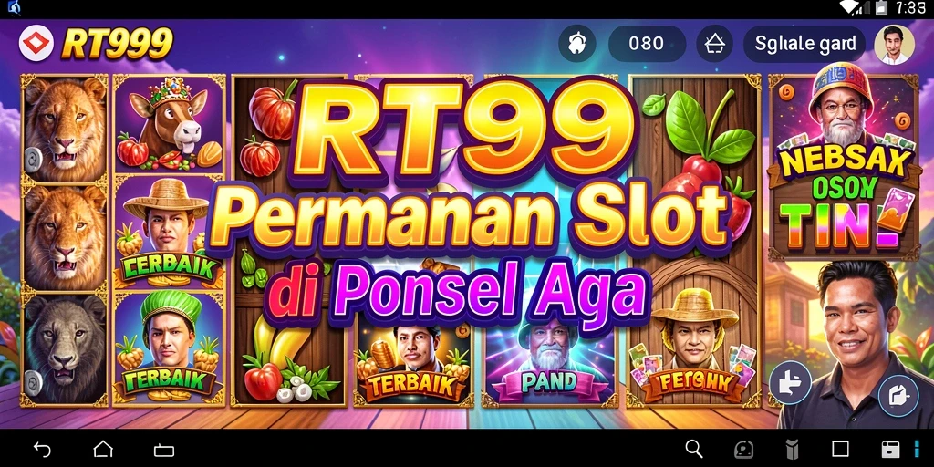 Tampilan gameplay utama RT99 yang menyenangkan dan penuh warna.
