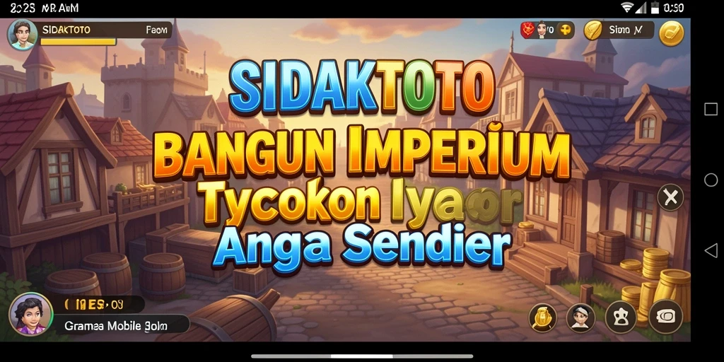 Tampilan gameplay menarik dari SIDAKTOTO yang menunjukkan pengelolaan bisnis.