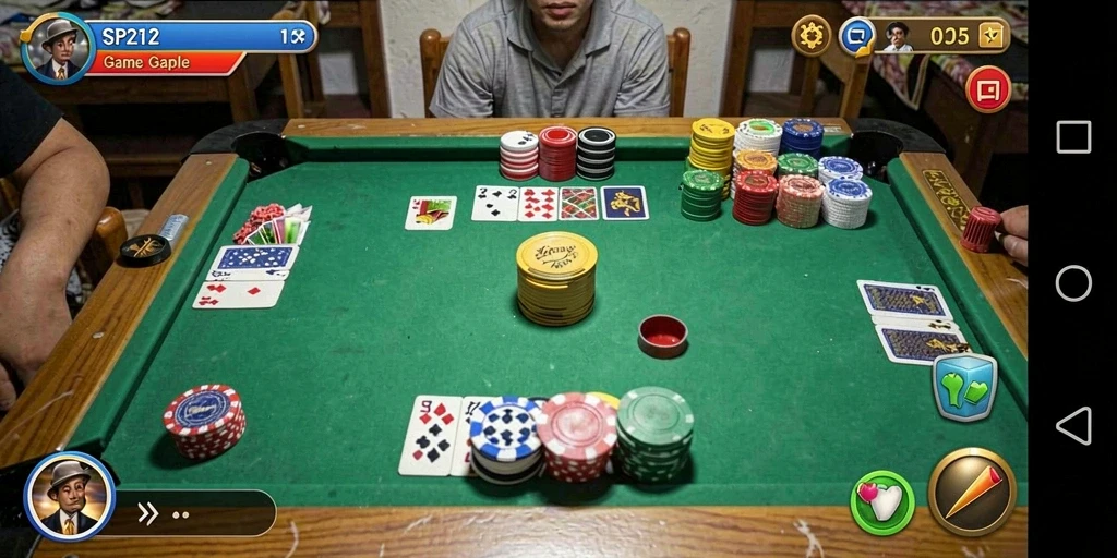 Screenshot SP212 menampilkan gameplay Gaple yang seru dan interaktif.