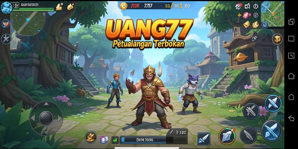 Gameplay UANG77 yang menampilkan dunia terbuka yang luas dan interaktif.