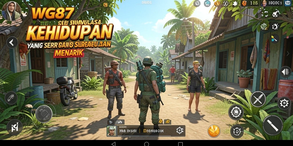 Gameplay WG87 menampilkan simulasi kehidupan yang mengasyikkan dan interaktif.